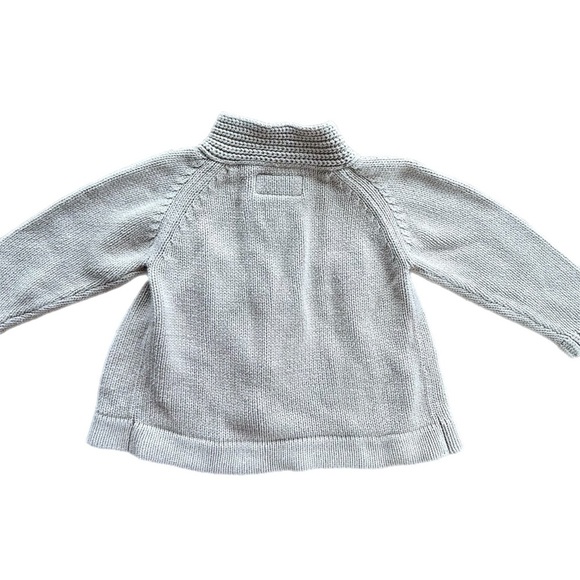 Oshkosh 9 Month Girls Beige Knit Button Sweater Cardigan - Picture 3 of 5